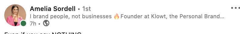 9/ Have a good profile picture and headline.This will grab people's attention in their feed and give them more credibility. It will also give them a reason to follow you.