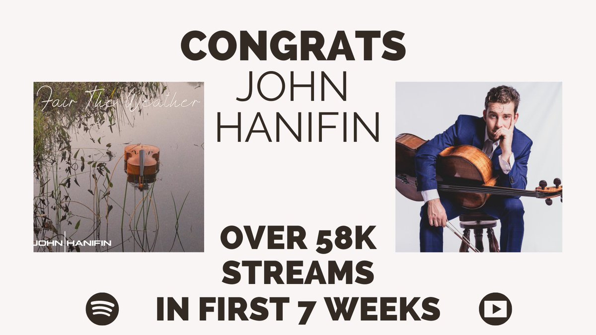 IndependentEar's tweet image. We are absolutely honored to share in the short 7 weeks "Fair The Weather" by @johnhanifin was released between YouTube &amp;amp; Spotify it has been streamed over 58,000 times!!! 

Stream/view via this link iemg.fanlink.to/JH-FTw