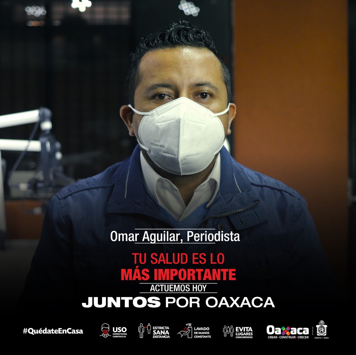 RegCivil_GobOax's tweet photo. Quedémonos en casa y reduzcamos la ocupación hospitalaria, hagámoslo por ellas y ellos que exponen diariamente su vida por cuidarnos.  #JuntosPorOaxaca https://t.co/YpvWMuqoT6