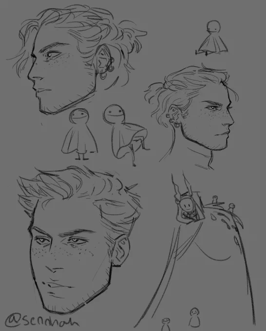 Inconsistent face sketches but i made it Dre ig

the cryptid dream design is by @/NoxStrages 