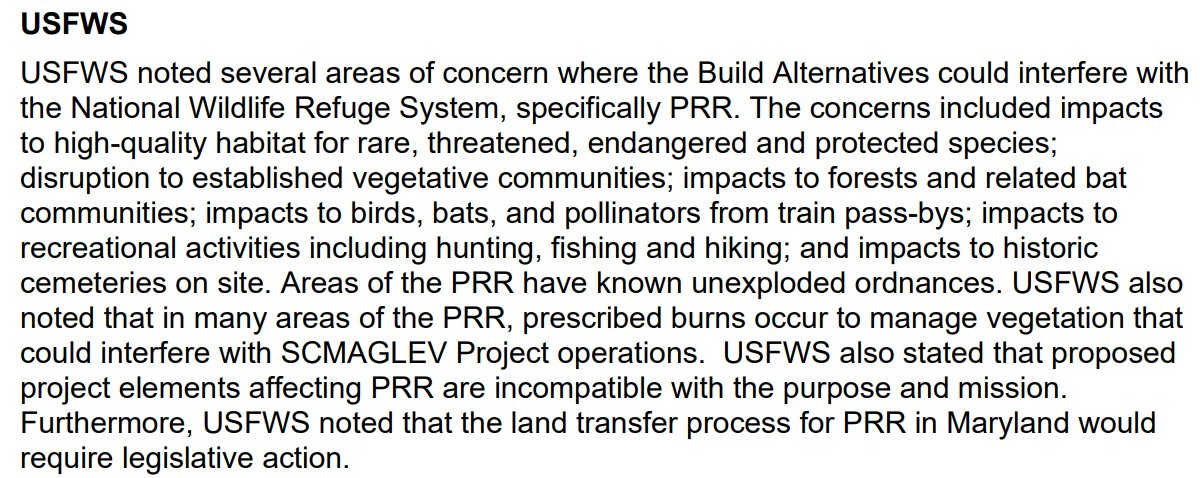 federal agencies have Concerns (TM) about the maglev project