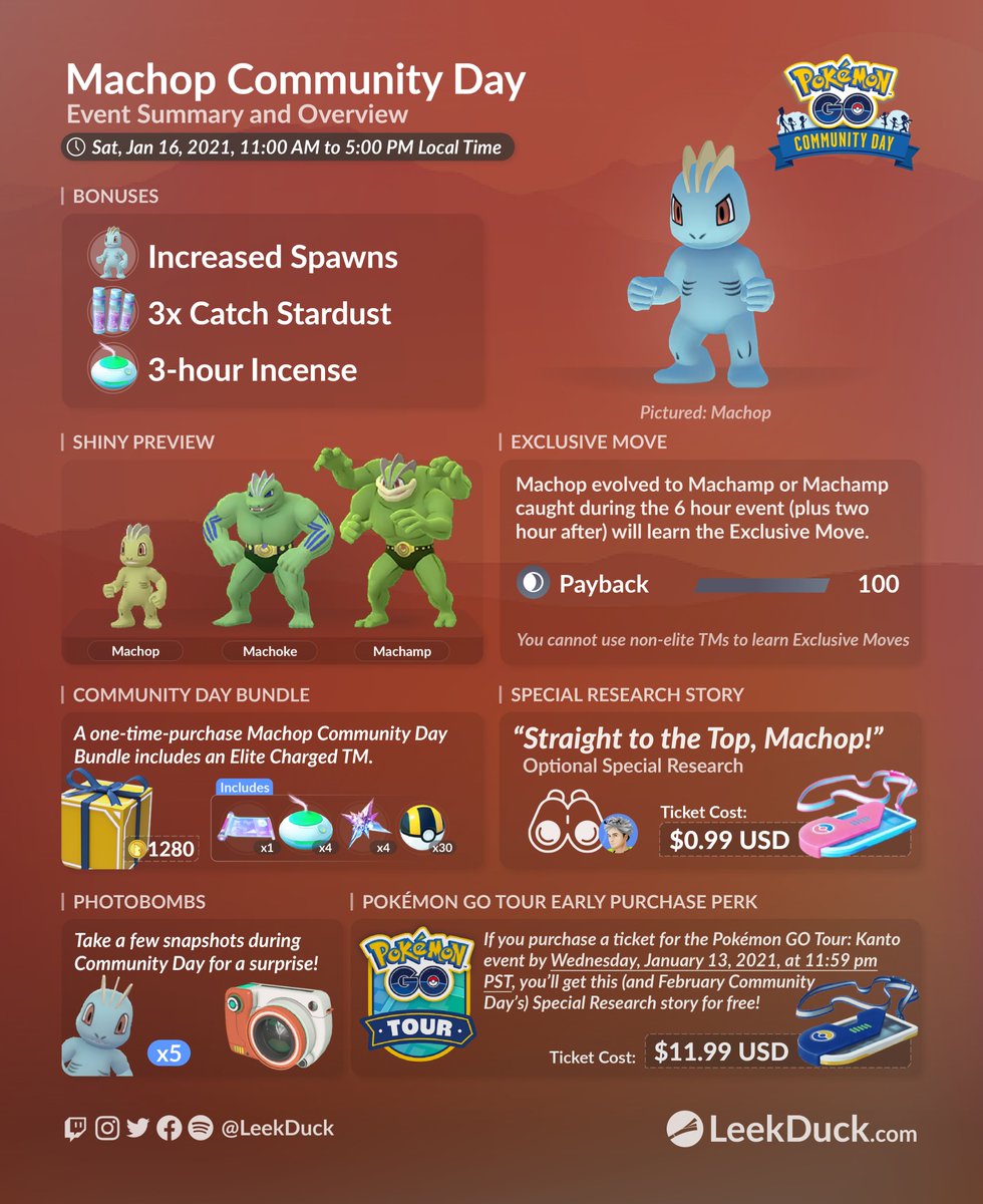 Leek Duck Machop Community Day Event Overview And Special Research Story Full Details T Co Pvnlnwgqs8