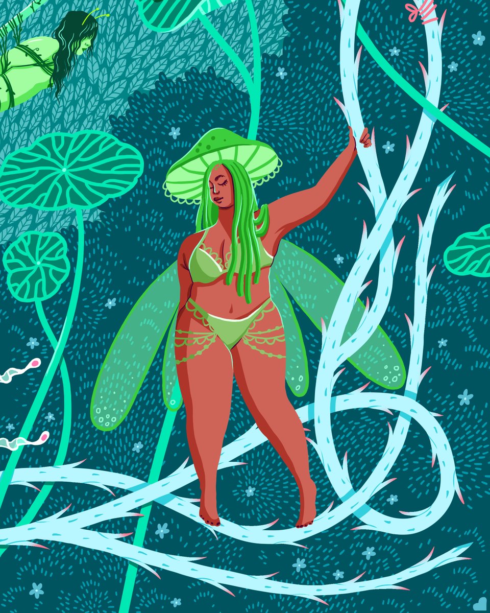 CoraCHarrington's tweet photo. Inspired by A Midsummer Night's Dream and the myth of the Fairy Queen Titania, this scarf brings together design elements influenced by surreal Victorian and Edwardian drawings, William Morris, and Art Nouveau objets d'art. https://t.co/RSHQokNT2S