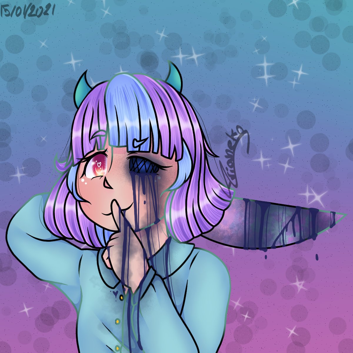 Arianeko72's tweet image. Es él tercer art trade que hago xdd espero les guste,crei que me iba a quedar mal pero me encanto!