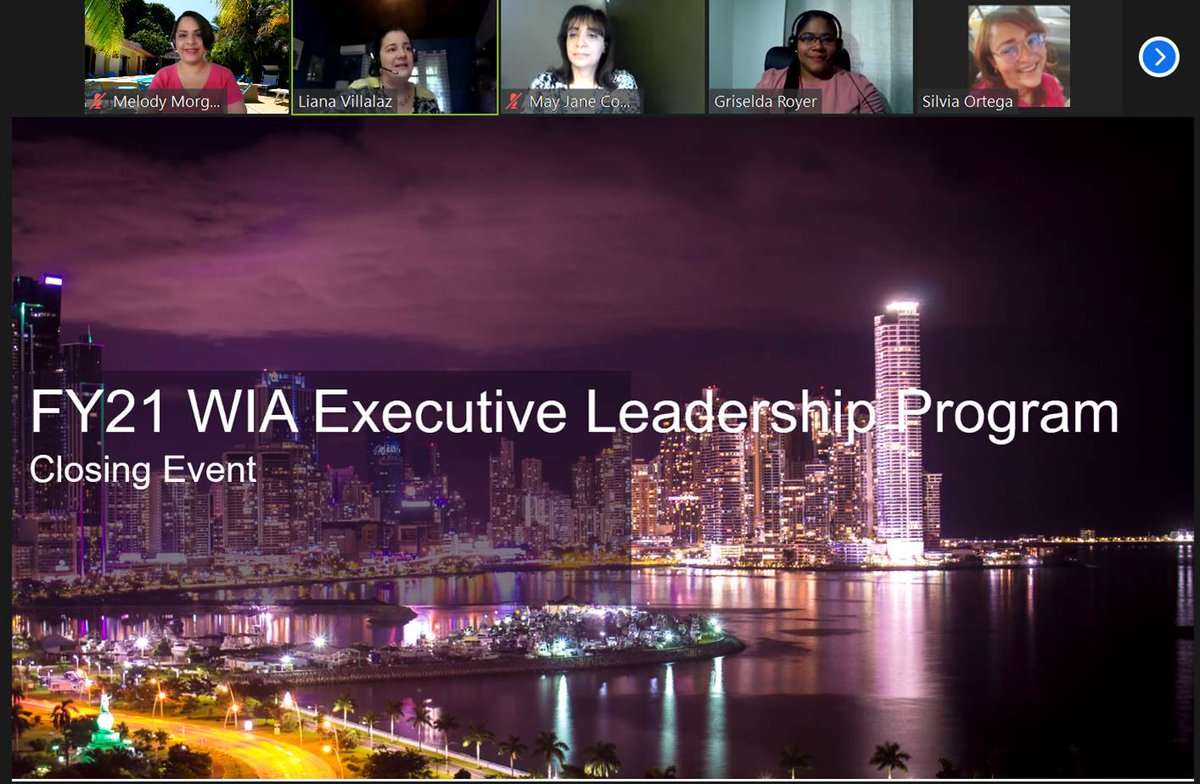 MelodyDaggle's tweet photo. @DellPanama Great virtual session with panelists invited on the Closing of the WIA Executive Leadership Program. Congrats to the participants. #iwork4dell #WIALatam #WIAPanama #ProgressMadeReal #bestpractices #learningexperiences #growth #development https://t.co/PrHHg3SjxS