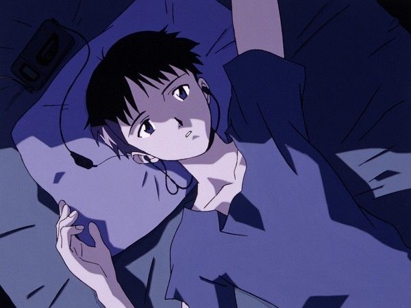 -ea of her, she falls in love with him. At the end, the one who he'd slowly developed love for was Taiga as he could accept her as she truly was as he learned to sort out his own emotions.3. Evangelion:Shinji's life on the surface looks happy at home with Misato almost like an-