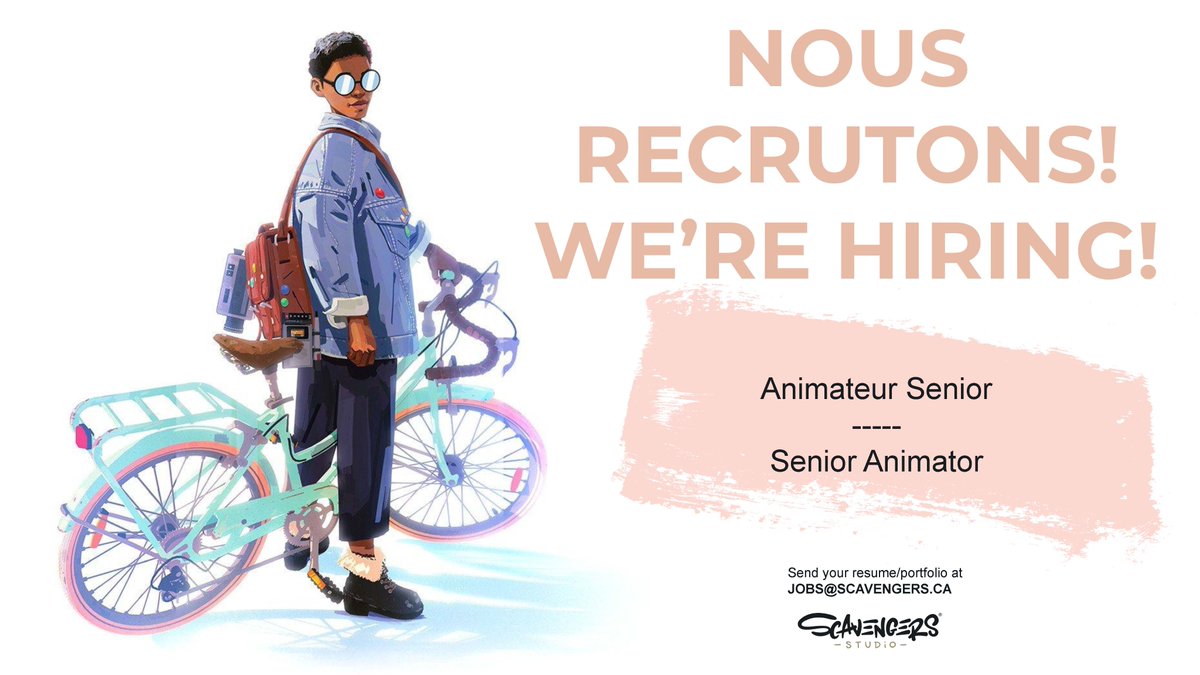 We need a Senior Animator with a passion for bringing to life artistic characters and environments! Does that sound like you? Then apply to join a team filled with creative humans (and a dog). 🐶 scavengers.ca/senior-animato…