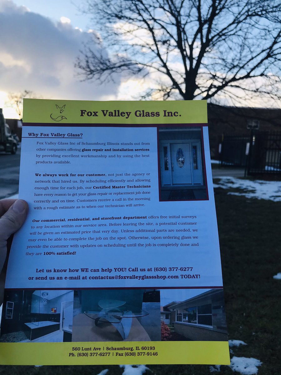 #FoxValleyGlass #AutoGlass #HomeGlass #Storefront 🏡🚗🏬🦊