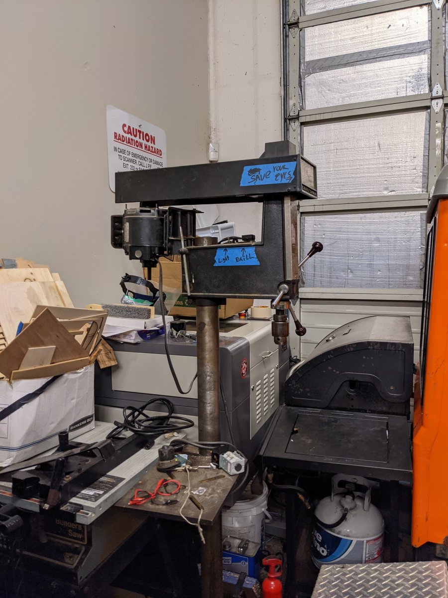 the_black_lodge's tweet image. WA area hackers, makers, and builders. We're selling our Craftsman Drill Press (113.12130) with 1/2HP motor. Asking 200.00. This thing is 1970's era, back when America built tools that lasted and could murder you if you didn't respect them. We need the space back. Contact @_noid_