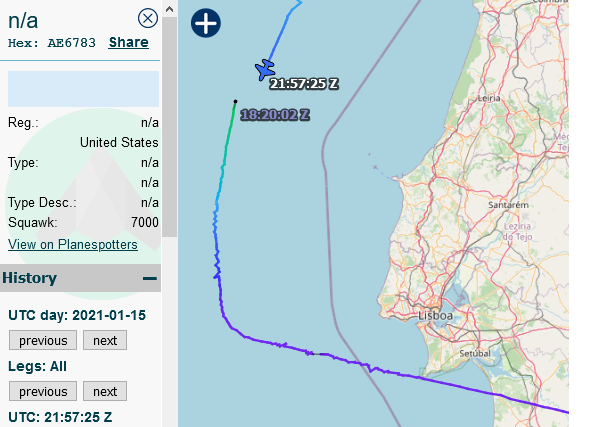 SirListenalot's tweet photo. USN #P8 #PS152 out of Sigonella inbound Rota after spending a few hours along the Portugal coast. Watching a Russian submarine that passed the StroG westbound? https://t.co/TrJQpv2G5F