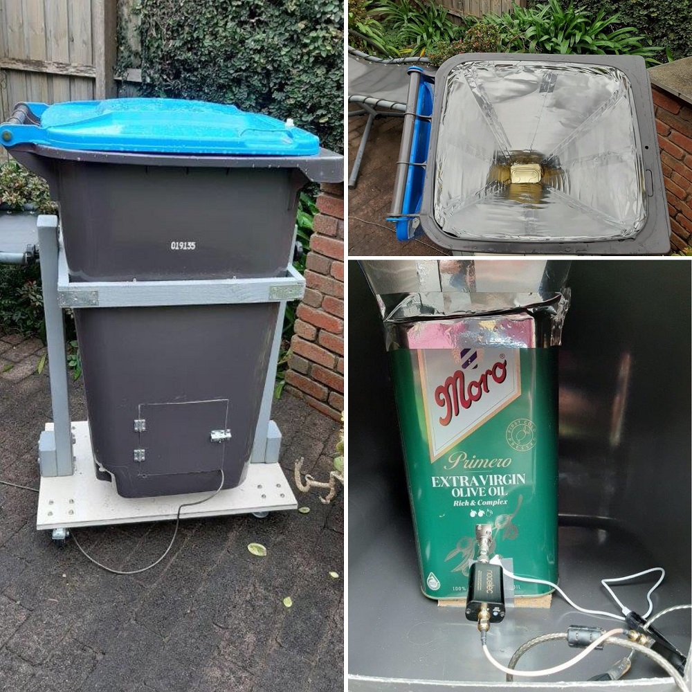 We're fairly proud of our Aussie ingenuity - and now we've got one more thing to add!The Wheelie Bin Radio Telescope!Inspired by our  #SpaceAusScope project, Kent Rogers built a functioning radio telescope - into a bin! https://spaceaustralia.com/news/wheelie-bin-radio-telescope  #SpaceAustralia  K. Rogers