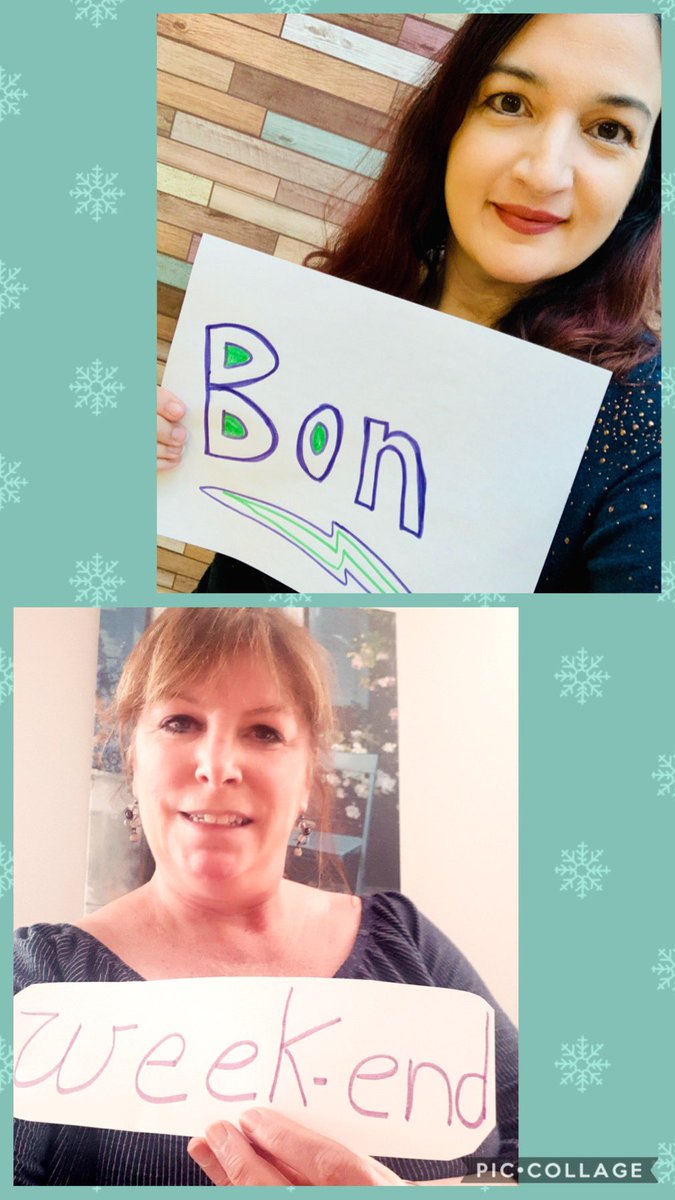 Bon week-end de votre direction Mme Hall et votre direction adjointe Mme Wagner! Reposez-vous bien.