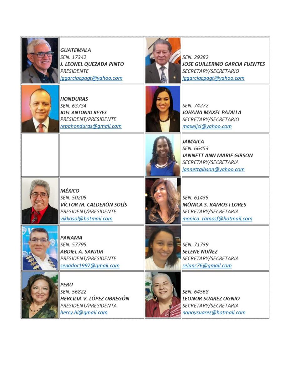 ASACJCI's tweet image. A continuación, compartimos Directorio actualizado de Presidentes y Secretarios de los Senados JCI de las Américas y el Caribe (ASAC) 

Next we share updated Directory of Presidents and Secretaries of the JCI Senates of the Americas and the Caribbean (ASAC) #asacjci #jcisenate
