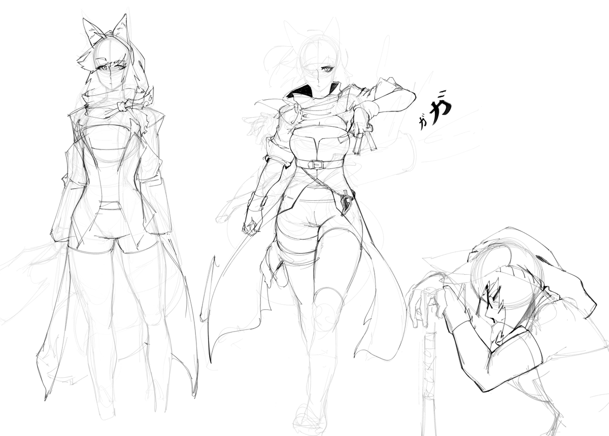 some WIPs of Cheelli, Ramela and Lobi
they are incomplete as hell because man.
man. I cannot design anything this month