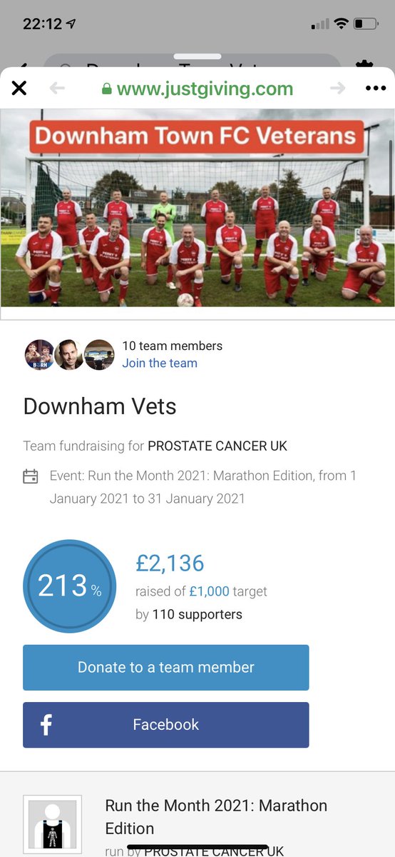 Week 2 update <a href="/ProstateUK/">Prostate Cancer UK</a> run a marathon in a month fund raiser and we can only say thank you to all the kind people that have donated and helped us smash our original team target or £1,000, We currently sit on £2,136 👀👀 which is incredible 👏🏻.