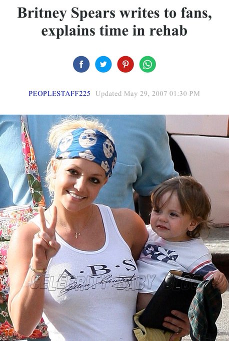 Following rehab, Britney wrote a letter to her fans saying she was cutting ties with people in her life who "made more of some issues than was necessary" and "wanted to be in more control of my life than me."  #FreeBritney