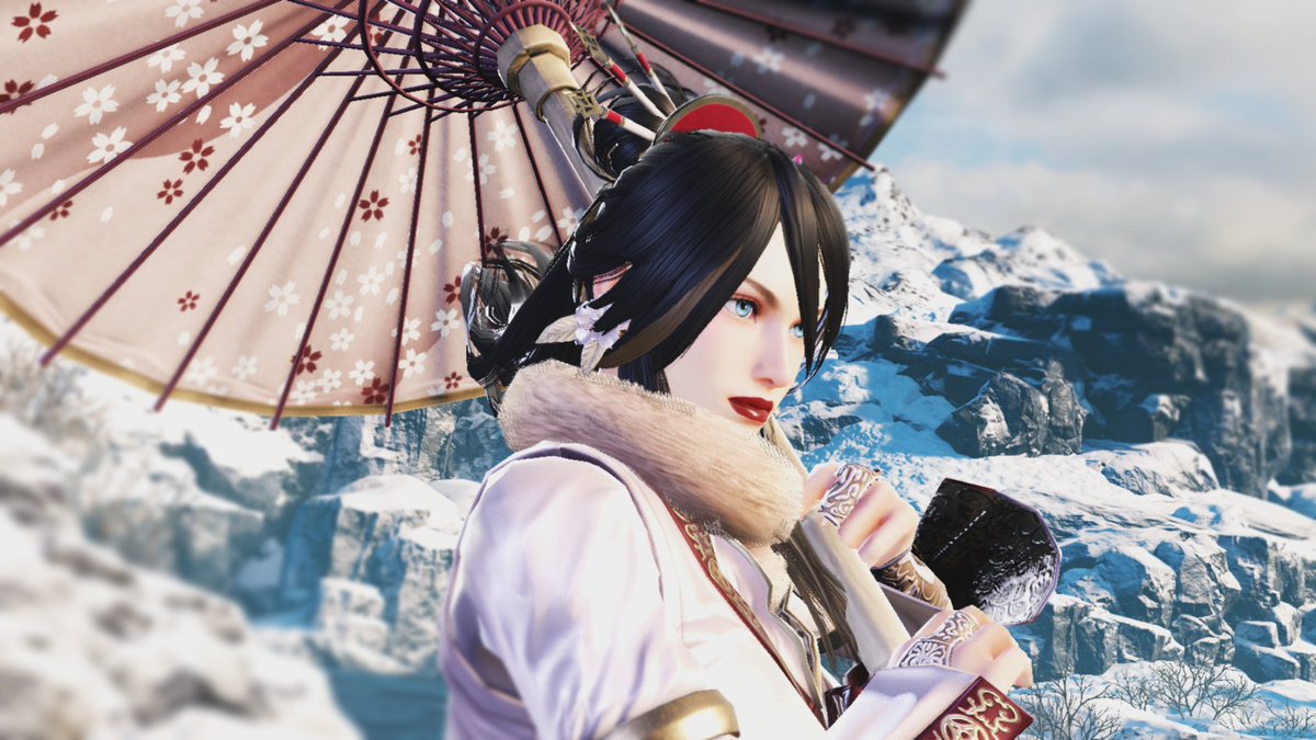diin126's tweet photo. Flower in the snow 🌸#SoulCaliburVI #SCVI_SET #Setsuka https://t.co/YvoKZdyNfW