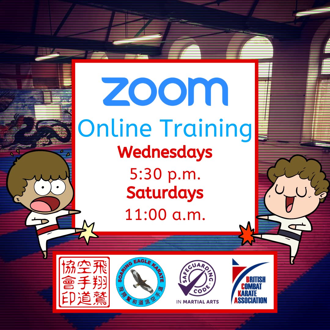 We are back to online training during the lockdown. The links have been emailed out to members.

We've also added videos of the Pinan kata to our YouTube channel and student portal.