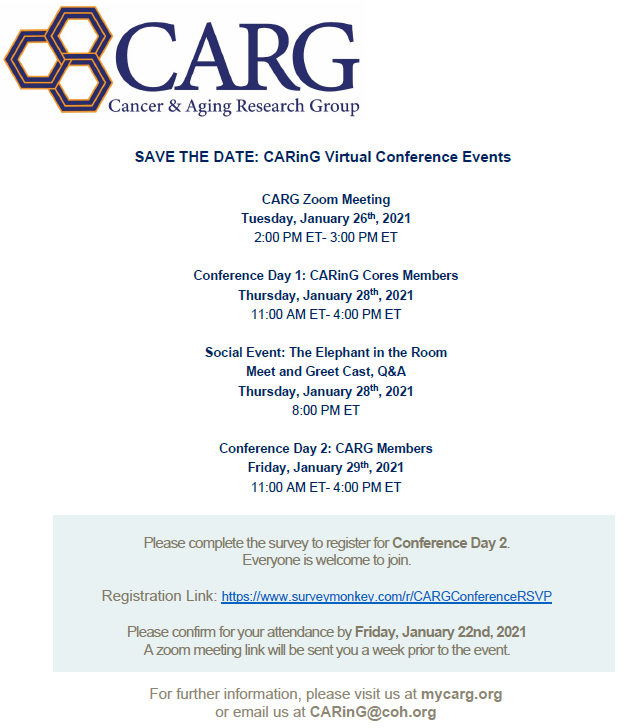 Cancer and Aging Research Group (CARG) #GeriOnc tweet media