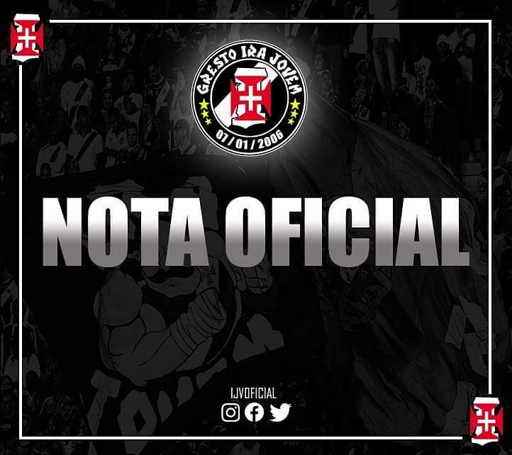 IjvOficial_'s tweet photo. NOTA DE REPÚDIO AO PRESIDENTE ALEXANDRE CAMPELLO E DIRETORIA.
A diretoria da Torcida Organizada Ira Jovem Vasco, vem por meio desta externar a represália que vem sofrendo da atual diretoria administrativa do Club De Regatas Vasco da Gama. 
https://t.co/6F7a4zhle8 https://t.co/yGBpwRqPKj