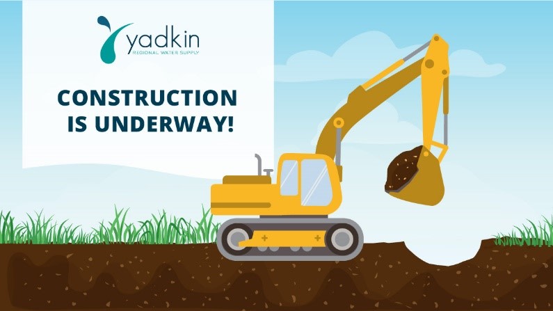 UnionCountyNC's tweet photo. We've started to construct the Yadkin Regional Water Supply – a long-term, sustainable water source for Union County. Check out the #YRWSP website's new construction page for status updates and info. https://t.co/13EiBmDmgA https://t.co/fGqhqURIwx