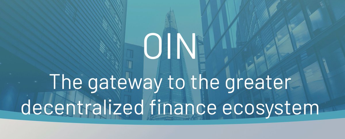  $OIN - OIN Finance Under the radar @ ~800k MC OIN is a layer-2 cross-chain infrastructure connecting non- ERC20 blockchains to power more DeFi applications and build a greater DeFi ecosystem.Ecosystem partners:  $EGLD,  $QKC,  $QTUM,  $FRONT,  $STPT,  $DIA &  $NESTThread