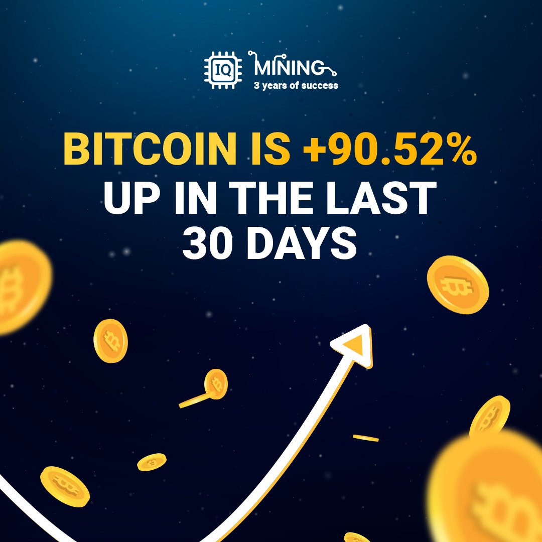 iqminingcom's tweet image. Bitcoin has shown the best growth in the past few months and continues to grow. Hurry up to buy a mining contract SHA-256, SHA-256 PRO or SHA-256 BCH and earn up to 145% per annum! 💥

Amid the growing Bitcoin cryptocurrency, other cryptocurrency assets are also growing. 📈