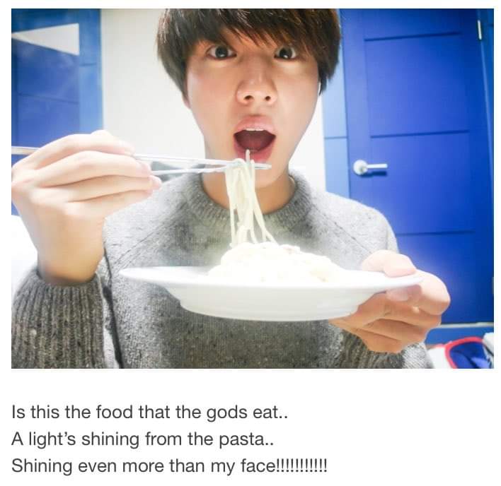 If you're sad, just open this thread of seokjin's cooking diary