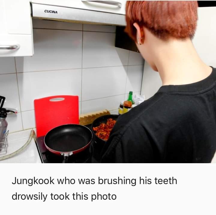 If you're sad, just open this thread of seokjin's cooking diary