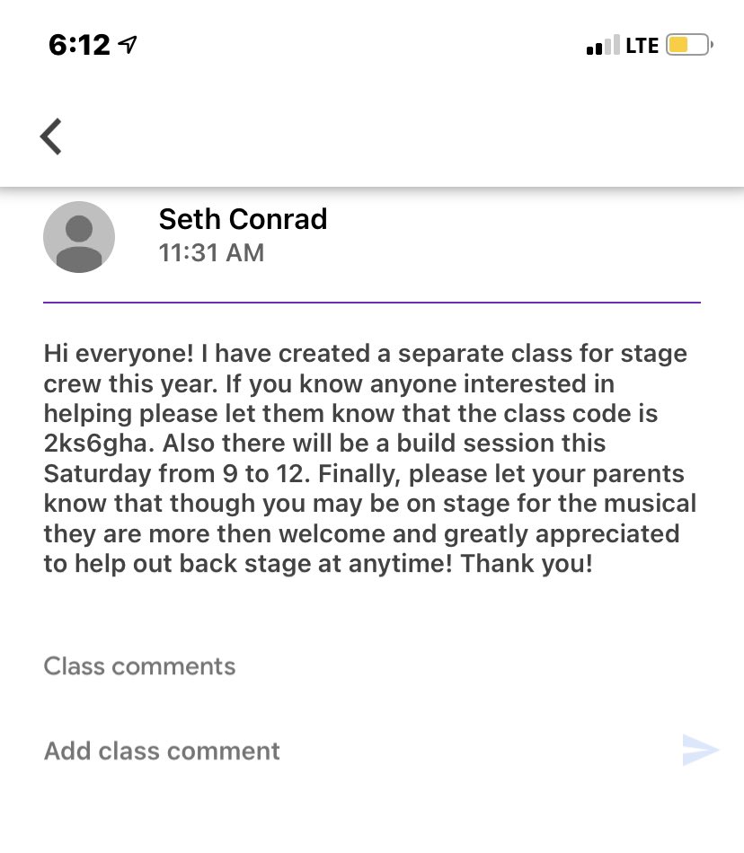 a message from our stage crew director! please read this and let anyone know who would be interested. thank you! and send us questions if need be!