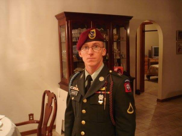 Him w/ YPG in Syria and his Army Uniform (82nd Airborne)