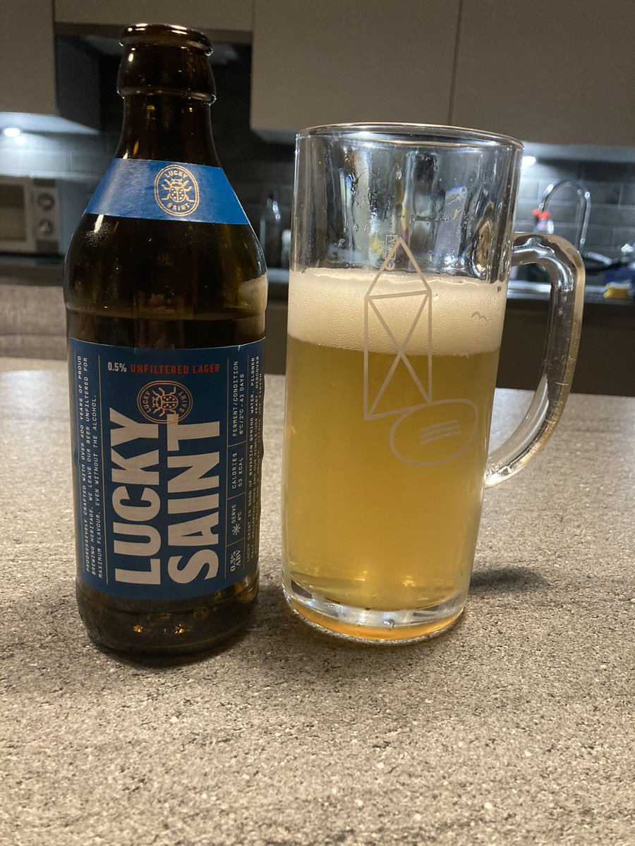 LUCKY SAINT (UK)The absolute don of alcohol free. A pilsner’s pilsner. Proper head. Fresh hit. Familiar beery aftertaste. Lucky Saint make this and only this. Definition of do 1 thing well. Literally had 30 of these since 1st Jan. Easy. 10/10