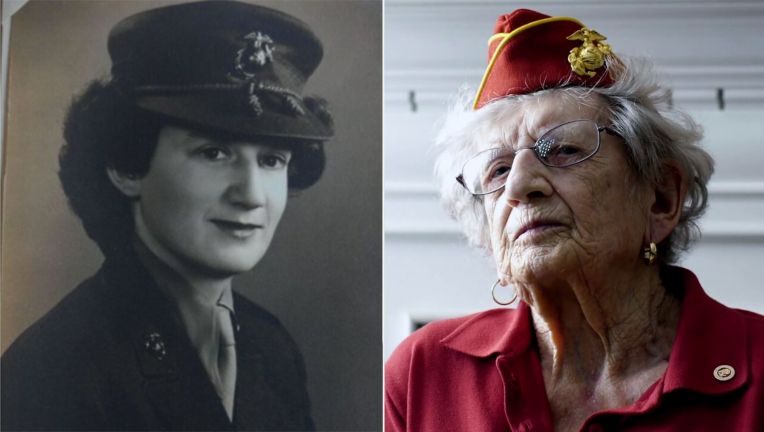 wsvn's tweet photo. REST IN PEACE - Dorothy Schmidt Cole, who was recognized last year as the oldest living U.S. Marine, has died at age 107.
https://t.co/hLB31EBwtf https://t.co/kajvnzWWBc