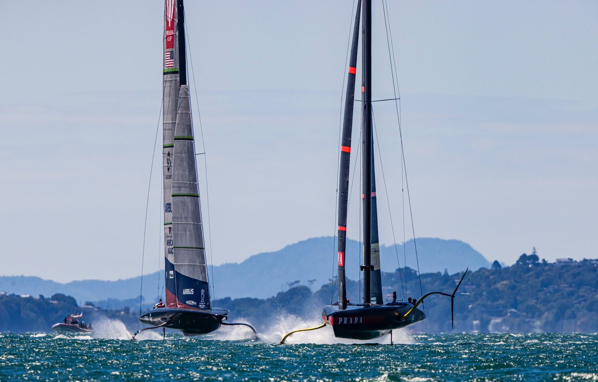 AmerMagicTeam's tweet photo. Huge congratulations to @lunarossa for winning the Prada Cup Semifinal 4-0 and earning a spot in the finals against @INEOSTEAMUK. It was an honor to share racecourses with two very strong @americascup Challengers during our time in Auckland.  

Recap: https://t.co/d0ErM5Pp1U https://t.co/vnxObR5KSw