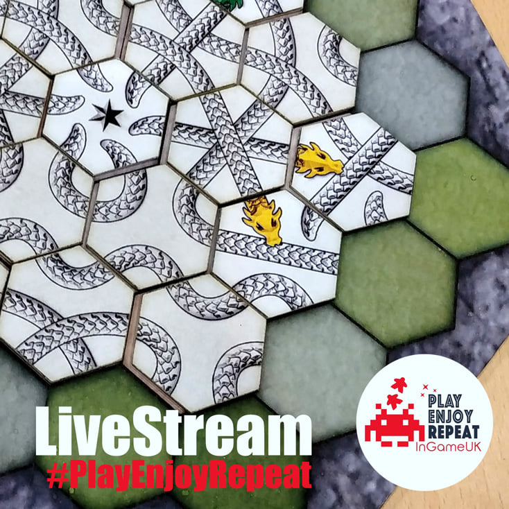 InGameUK_2097's tweet photo. We'll be LIVE tonight playing #HexDragon by #NeroGames at 5pm GMT. Join us for another cracking #PlayTestBroadCast with the games designer Ondrej Sova 🤩😍
~~
#BoardGames! Join us via #Twitch #Youtube #FacebookLive #boradgamedesigners
~~~~~~
PlayTest BroadCast is #PatreonFunded https://t.co/kfBZbA8kvO