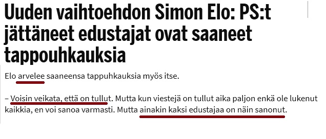 DEuutiset's tweet photo. – Mikään kun ei ole niin entinen kuin entinen kansanedustaja, nyt 34-vuotias Simon Elo kirjoittaa.
"Politiikan pyörteissä ja vallan mahtavissa saleissa taisin pikkuhiljaa kadottaa itseni. …Häpeä on syyllisyyden myrkyllinen serkku."
Tein koosteen:
#opportunismi #SimonElo https://t.co/5j6jswse1L
