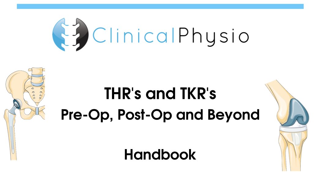 Great <a href="/clinicalphysio/">Clinical Physio</a> webinar this week on THR/TKR - even better as i've just started a T&amp;O rotation! 🦵