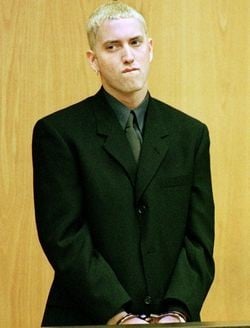 But then as quickly as this new conflict appeared another one came too. The back and forth between the Eminem and Marshall Mathers characters, the relationship between the things he raps about and how he might have begun believing in the violent persona he portrayed in his record