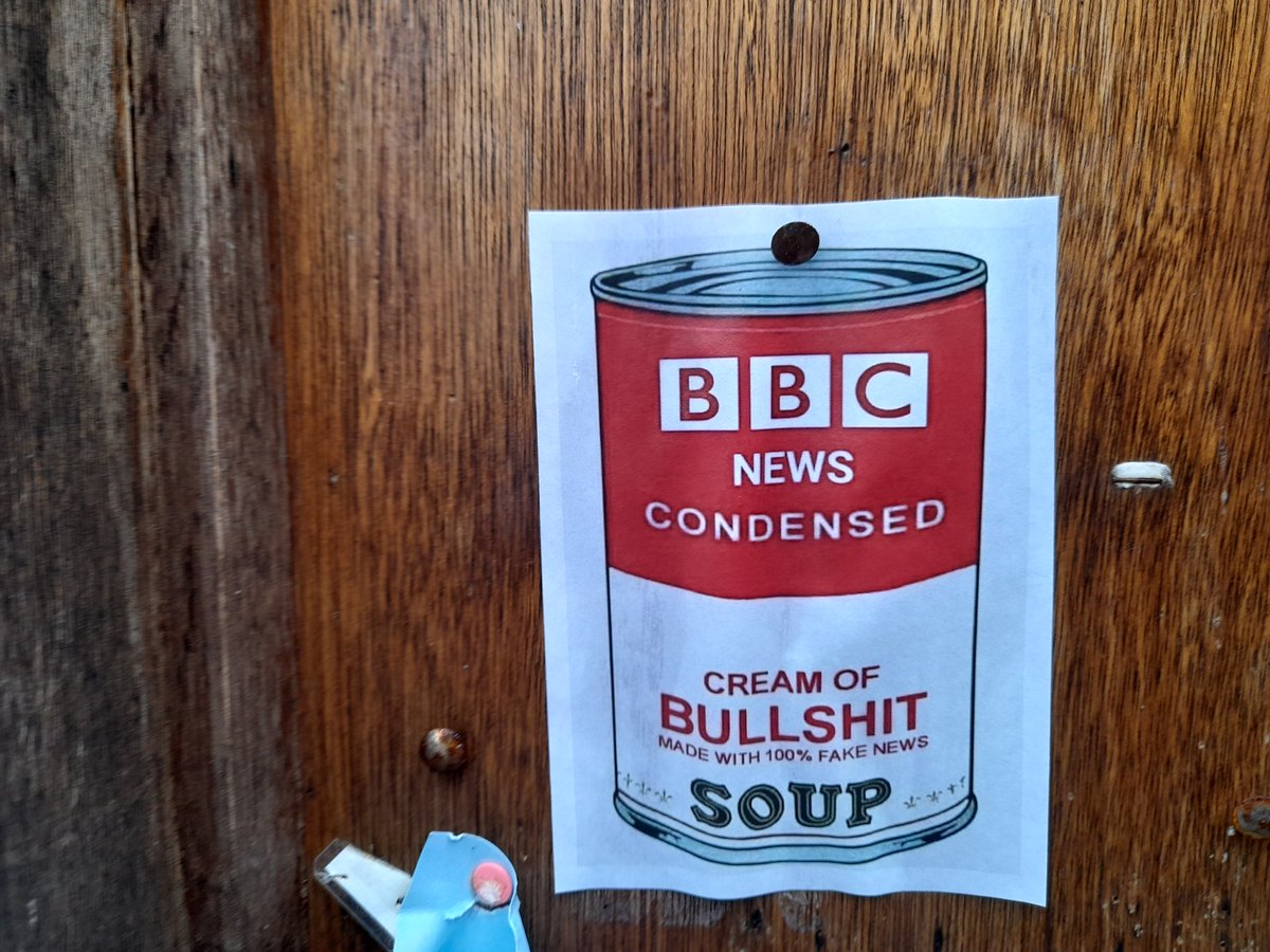 It's a cold, wet, miserable day, so I thought I'd try to cheer people up with a thread of posters which have appeared in my little town over the last few days.