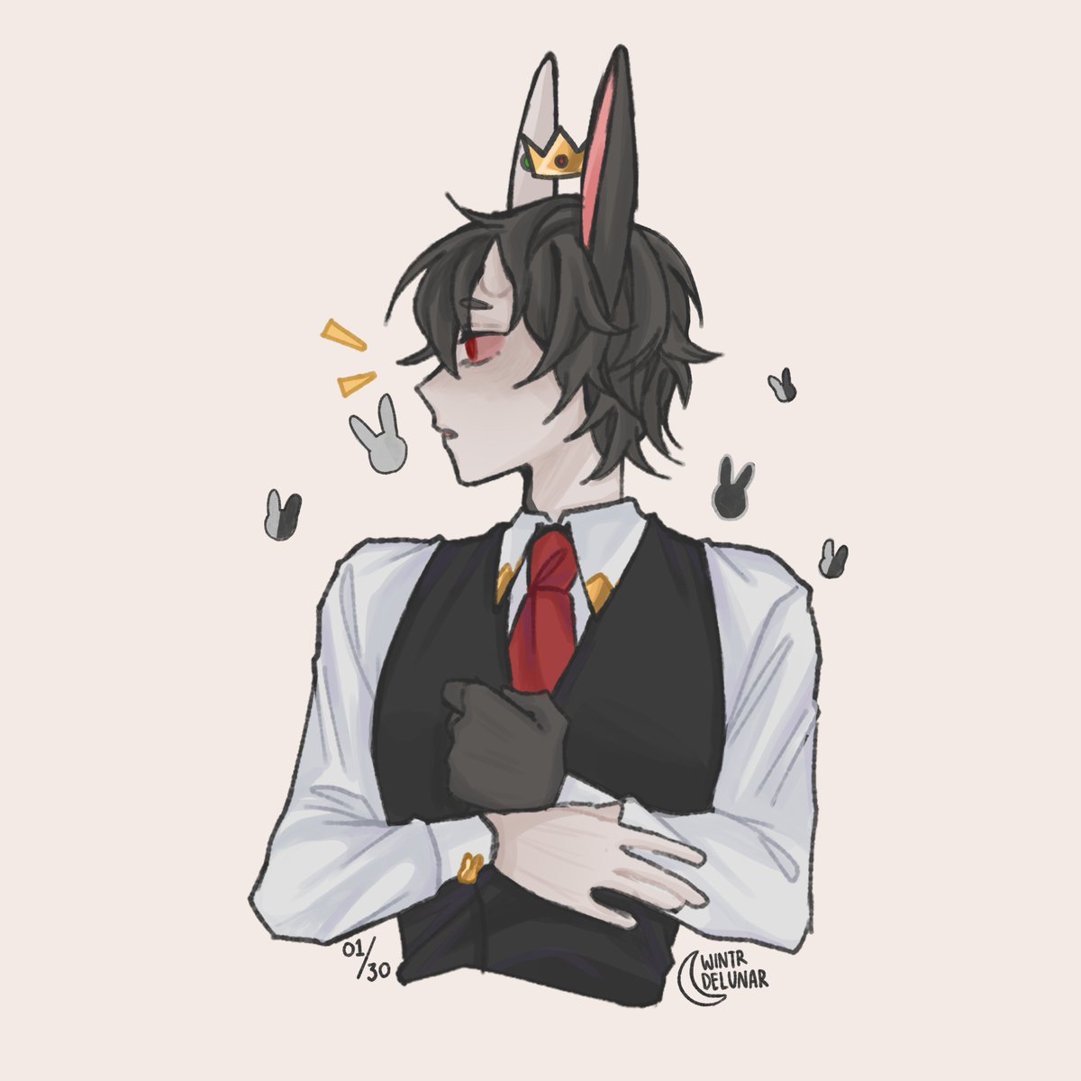 「ranboo, but bunny boy

#ranboofanart 
vi」|Ranboo Doodlesのイラスト