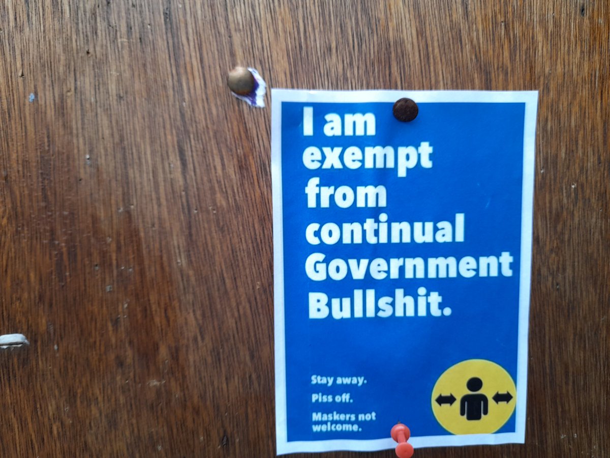 It's a cold, wet, miserable day, so I thought I'd try to cheer people up with a thread of posters which have appeared in my little town over the last few days.