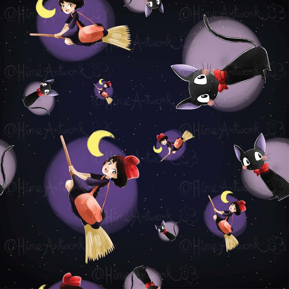 lilunarose's tweet photo. #kikideliveryservice #kiki #jiji #jijithecat #black #witch #cutewitch #cat #blackcat #cutecat #blackandpurple #purple #ghibli #anime #manga #fanart #ghiblifanart #chibi #cute #magic #illustration #drawing #pattern https://t.co/1fuvVtZ9WY