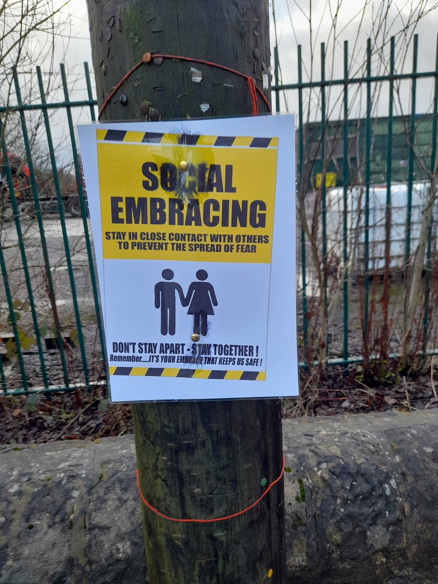 It's a cold, wet, miserable day, so I thought I'd try to cheer people up with a thread of posters which have appeared in my little town over the last few days.