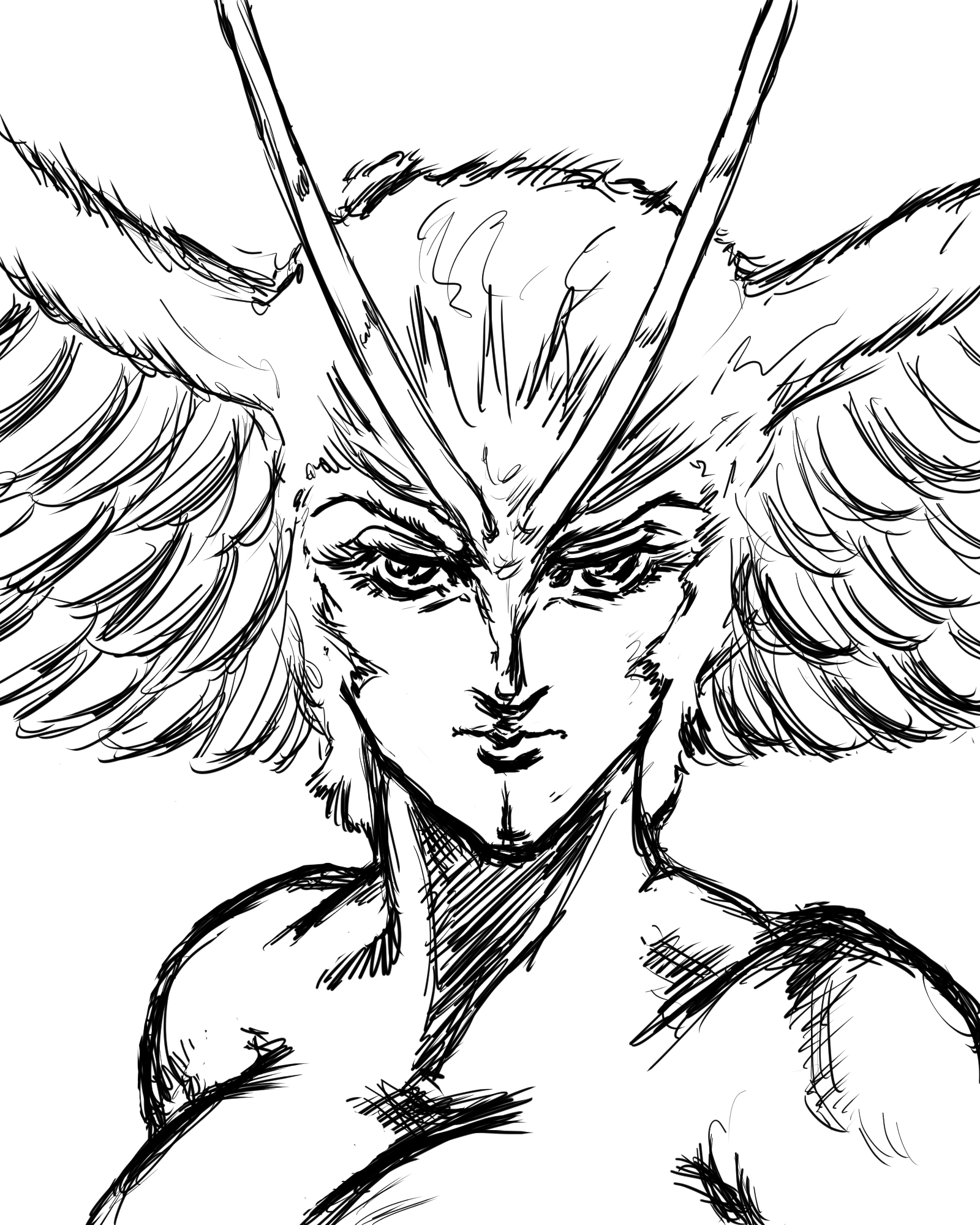 ですぱあ イラスト修行中 デビルマンよりシレーヌ デジタルイラスト デビルマン シレーヌ 永井豪 絵描きさんと繋がりたい