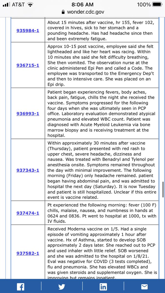 3/ On a per-vaccination basis, that’s 40x the reported rate of the flu vaccine per-dose. Butthe real gap is much bigger, bc the second  #Covid dose is much worse, and this is nearly all first doses.I urge you: read the reports. They are sobering. Meningitis. Stroke. Severe ITP.