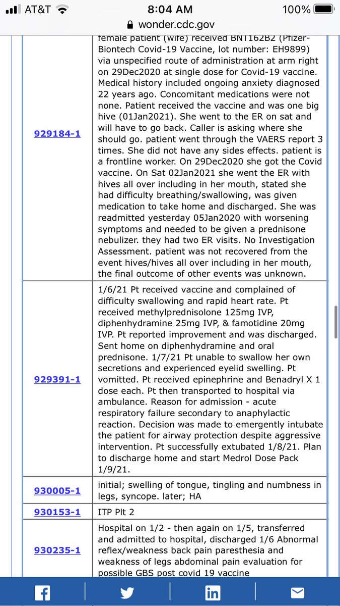 3/ On a per-vaccination basis, that’s 40x the reported rate of the flu vaccine per-dose. Butthe real gap is much bigger, bc the second  #Covid dose is much worse, and this is nearly all first doses.I urge you: read the reports. They are sobering. Meningitis. Stroke. Severe ITP.