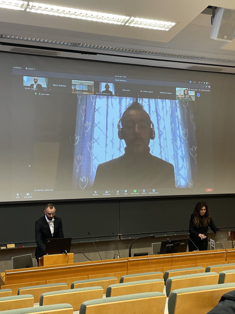turkuquantum's tweet photo. Walter has successfully defended his thesis and the opponent Gianluca Stefanucci has proposed him to be awarded his PhD with honours! https://t.co/dr3WepHVa4
