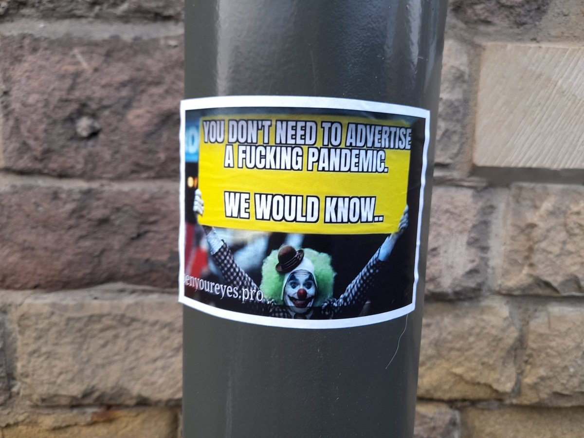 It's a cold, wet, miserable day, so I thought I'd try to cheer people up with a thread of posters which have appeared in my little town over the last few days.