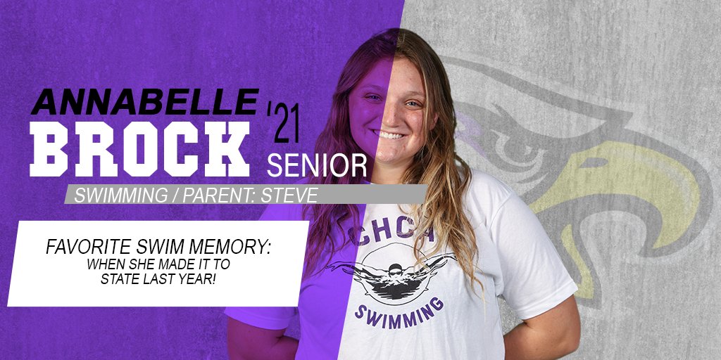 CHCA_Eagles's tweet photo. Good Luck next year Anabelle. You have had such a great 4 years. You will so be missed! @CHCAswimming @goCHCA #360Armor #EagleNation #VirtualSeniorNight https://t.co/TCXHdLdxgf