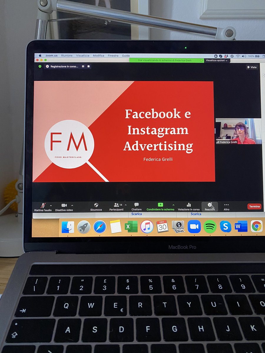 Maricler's tweet photo. Seconda #FoodMasterclass oggi: il mondo dell’Adv per Facebook e Instagram per il food, con @kikkatikka.
Trovi tutte le altre classi qui https://t.co/Gur4IijaWr https://t.co/sweLzpSzGI
